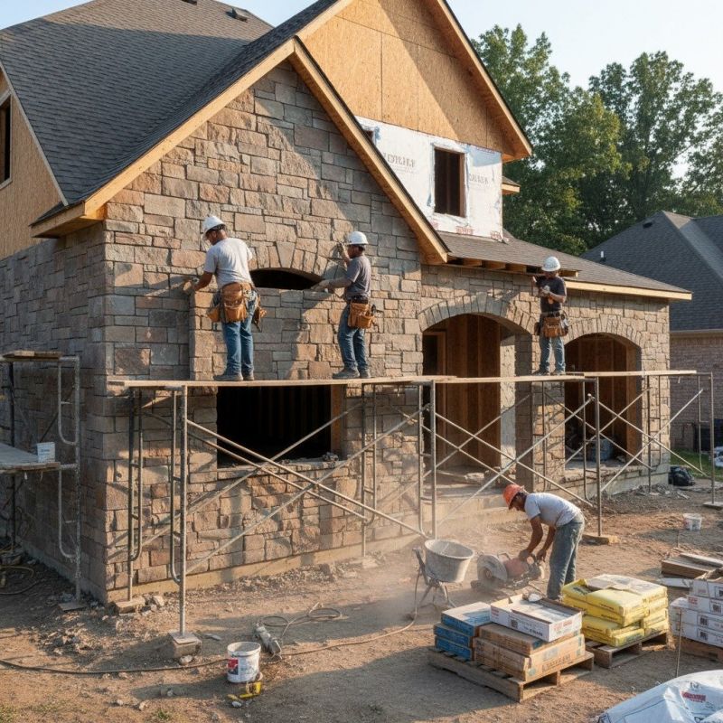 Brick Veneer Siding Installation